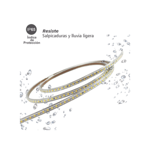 Manguera Led de 1 Linea de 1 cm/ 50 m/ T.C.C. 2700 K / Color Cálido.