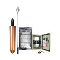 Kit de Pararrayo con Punta en Acero Inoxidable con Diámetro de Protección de 160 metros. Kit de Pararrayo con Punta en Acero Inoxidable con Diámetro de Protección de 160 metros.