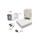 Kit TurboHD 1080p Lite / DVR 16 Canales / 16 Cámaras Bala Exterior ( 2.8mm) con ColorVu + Micrófono Integado / Transceptores / Conectores / Fuente de Poder Profesional