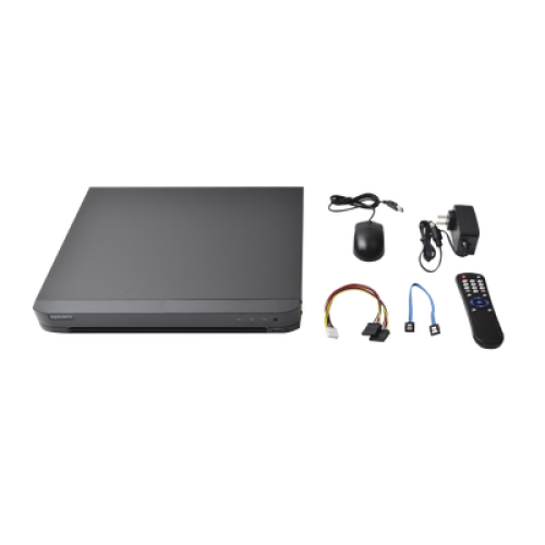 KIT TurboHD 1080p / DVR 8 Canales / 4 Cámaras Bala (exterior 2.8 mm) / 4 Cámaras Eyeball (exterior 2.8 mm) / Transceptores / Conectores / Fuente de Poder Profesional hasta 15 Vcc para Largas Distancias