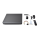 KIT TurboHD 1080p / DVR 8 Canales / 4 Cámaras Bala (exterior 2.8 mm) / 4 Cámaras Eyeball (exterior 2.8 mm) / Transceptores / Conectores / Fuente de Poder Profesional hasta 15 Vcc para Largas Distancias