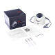 KIT TurboHD 1080p / DVR 8 Canales / 4 Cámaras Bala (exterior 2.8 mm) / 4 Cámaras Eyeball (exterior 2.8 mm) / Transceptores / Conectores / Fuente de Poder Profesional hasta 15 Vcc para Largas Distancias