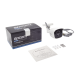 KIT TurboHD 1080p / DVR 8 Canales / 8 Cámaras Bala (exterior 2.8 mm) / Transceptores / Conectores / Fuente de Poder Profesional hasta 15 Vcc para Larga Distancias