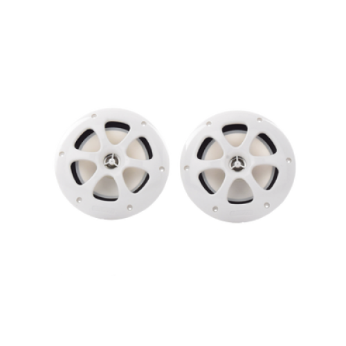 Par de altavoces fabricado en grado marinos en color blanco de 6.5 Par de altavoces fabricado en grado marinos en color blanco de 6.5