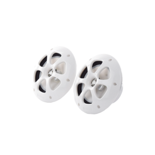 Par de altavoces fabricado en grado marinos en color blanco de 6.5 Par de altavoces fabricado en grado marinos en color blanco de 6.5