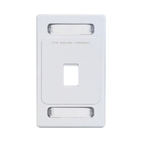 Placa de Pared Keystone de 1 Salida, Color Blanco, para Jacks Keystone Z-MAX y MAX Placa de Pared Keystone de 1 Salida, Color Blanco, para Jacks Keystone Z-MAX y MAX