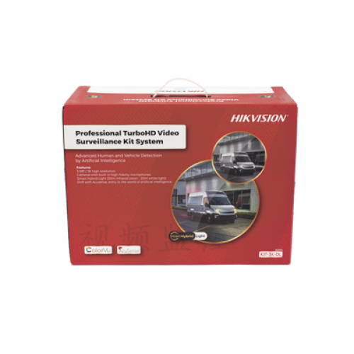 [Dual Light] Kit TurboHD 3K (5 Megapixel) / DVR 4 Canales / 4 Cámaras Bala para Exterior y Metal / Micrófono Integrado / Accesorios de Interconexión / Fuente de Poder