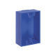 Caja trasera de montaje color azul para estaciones de parada STOPPER