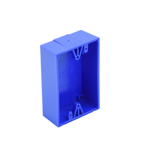 Caja trasera de montaje color azul para estaciones de parada STOPPER