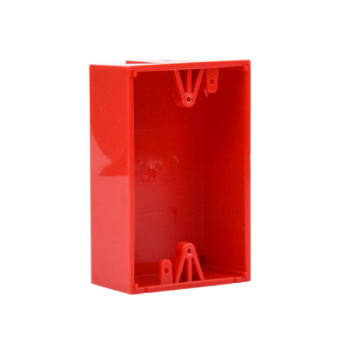Caja trasera de montaje color rojo para estaciones de parada STOPPER