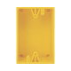 Caja trasera de montaje color amarillo para estaciones de parada STOPPER