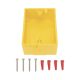 Caja trasera de montaje color amarillo para estaciones de parada STOPPER