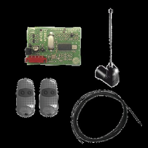 Kit Receptor inalámbrico con antena / Hasta 45M en linea de vista / INCLUYE dos controles  y 3 metros de cable RG58 para la antena