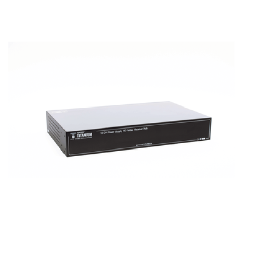 (SOLO RECEPTOR) TRANSCEPTOR ACTIVO DE 16 CANALES / VIDEO+PODER en un solo Cable UTP / 150 metros en 4K, 200 metros en 5 MP/ Envía 36 Vcc y Recibe 12 Vcc / TODO INCLUIDO PARA RACK / HD-TVI/CVI/AHD/CVBS / SIN RUIDO / INSTALACIÓN LIMPIA.
