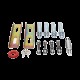 Kit COMPLETO Barrera Izquierda XBF Con Corona LED / Brazo Iluminado de 3M / Incluye Sensor de Masa, Transformador, Lazo Magnético, Ancla, Fotoceldas y 2 Controles Inalámbricos