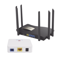 Kit 2 ONU Bridge V-Sol, Dual GPON/EPON con Router Home Mesh Ideal para distribuciones WISP de mayor cobertura Wi-Fi en Hogares y Oficinas