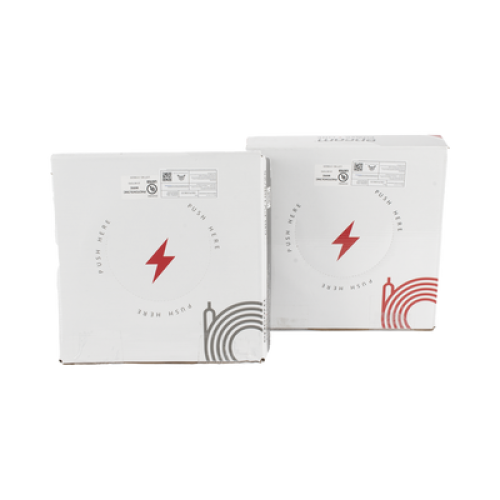 Kit de 2 rollos de 25 metros de cable fotovoltaico de cobre, rojo y negro, calibre 10 AWG (6mm²), Tipo PV,  1000/2000 V y 120°C.