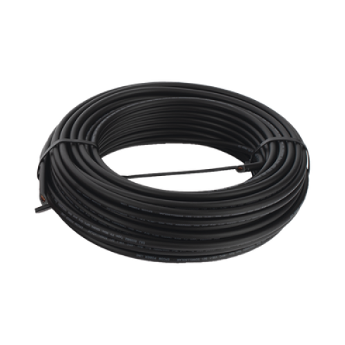 Kit de 2 rollos de 50 metros de cable fotovoltaico de cobre, rojo y negro, calibre 10 AWG (6mm²), Tipo PV,  1000/2000 V y 120°C.