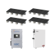Kit Hibrido con Interconexión a la Red Eléctrica de CFE de 8 kW con Salida de 220 Vca y respaldo de 10 kWh en batería de LiFePO4