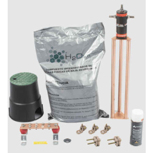 Kit de tierra física modelo TG30AB con Electrodo Magnetoactivo, capacidad: 30 AMP Kit de tierra física modelo TG30AB con Electrodo Magnetoactivo, capacidad: 30 AMP