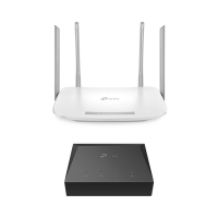 Kit de ONU Gigabit XZ000G3 con Router Router Inalámbrico ISP doble banda AC, Hasta 1167 Mbps, 4 antenas externas omnidireccional, Puertos Gigabit