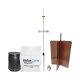 Kit pararrayo LinkedPro básico. Ideal para la protección de mástiles y postes. 