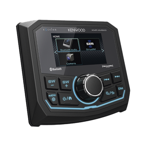 Estéreo marino sumergible IP66, con pantalla de 2.7 pulgadas, conexión Bluetooth, iluminación multicolor variable, con entrada USB 