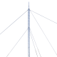 Kit de Torre Arriostrada de Techo de 18 m con Tramo STZ30 Galvanizado Electrolítico (No incluye retenida).