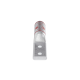 Zapata de compresión Aluminio LAB750-12-24R para cal. 750 Kcmil, Doble barreno para tornillo prisionero de 1/2, Espaciado de orificio 44.45mm, 1 Pz