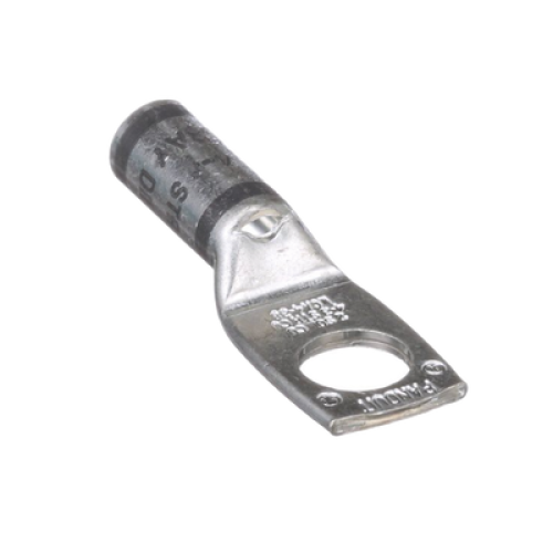 Zapata de compresión LCA4-38-L, para cal. 4 Awg, Barreno para tornillo prisionero de 3/8, 1 Pz