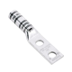 Zapata de compresión LCC6-12W-L para cal. 6 Awg, Doble barreno para tornillo prisionero de 1/2, Espaciado de orificio 44.5mm, 1 Pz