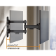 Soporte de Pared Articulado para Pantallas o Monitores | Compatibilidad VESA 75x75 - 200x200 / Hasta 43 Pulgadas | Capacidad Máxima de Carga 20 kg | Fabricado en Acero