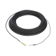 Rollo de Fibra Óptica Drop Redonda G657A2 Monomodo Simplex de 100 Metros (328.08 Pies) con Conectores SC/APC-SC/APC para Instalaciones Aéreas, Subterráneas o a la Intemperie