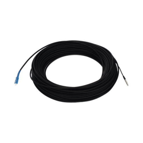 Rollo de Fibra Óptica Drop Redonda G657A2 Monomodo Simplex de 100 Metros (328.08 Pies) con Conectores SC/UPC-SC/UPC para Instalaciones Aéreas, Subterráneas o a la Intemperie Rollo de Fibra Óptica Drop Redonda G657A2 Monomodo Simplex de 100 Metros (328.08 Pies) con Conectores SC/UPC-SC/UPC para Instalaciones Aéreas, Subterráneas o a la Intemperie