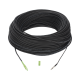 Rollo de Fibra Óptica Drop Redonda G657A2 Monomodo Simplex de 150 Metros (492.13 Pies) con Conectores SC/APC-SC/APC para Instalaciones Aéreas, Subterráneas o a la Intemperie