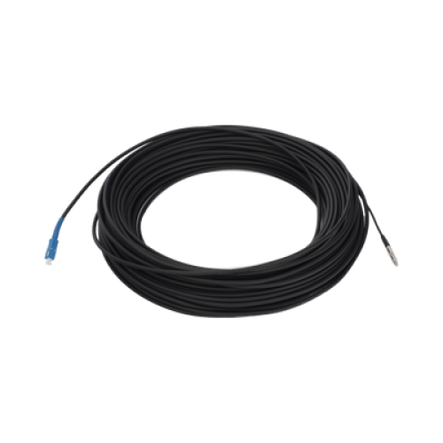 Rollo de Fibra Óptica Drop Redonda G657A2 Monomodo Simplex de 50 Metros (164 Pies) con Conectores SC/UPC-SC/UPC para Instalaciones Aéreas, Subterráneas o a la Intemperie