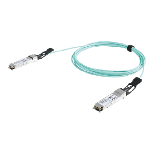 Cable AOC QSFP+ de 40 Gbps a 40 Gbps / Cable de fibra óptica Activo / Longitud: 3 metros Cable AOC QSFP+ de 40 Gbps a 40 Gbps / Cable de fibra óptica Activo / Longitud: 3 metros