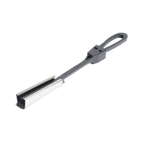 Tensor Plastico para Fibra Óptica Drop Plana de 5x2 mm, Span 80 metros (Termoplastico Resistente a los Rayos UV)