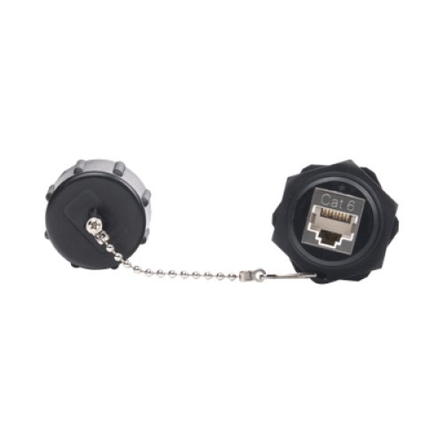 Acoplador Industrial RJ45-RJ45 Categoría 6 Blindado IP67 (Waterproof)