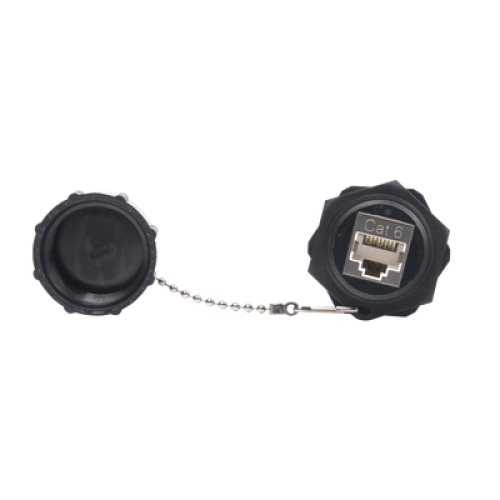 Acoplador Industrial RJ45-RJ45 Categoría 6 Blindado IP67 (Waterproof)
