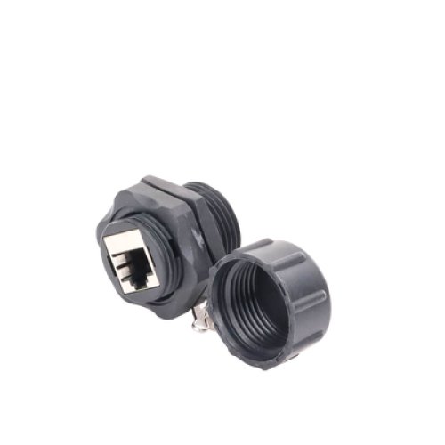 Acoplador Industrial RJ45-RJ45 Categoría 6 Blindado IP67 (Waterproof)