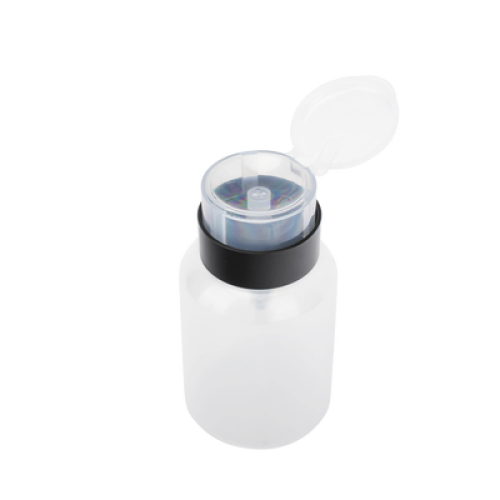 Botella Dispensadora de Alcohol, Capacidad 200 ml, Sistema de Bloqueo-Antiderrames, Ideal para Limpieza y Preparación de Fibra Óptica