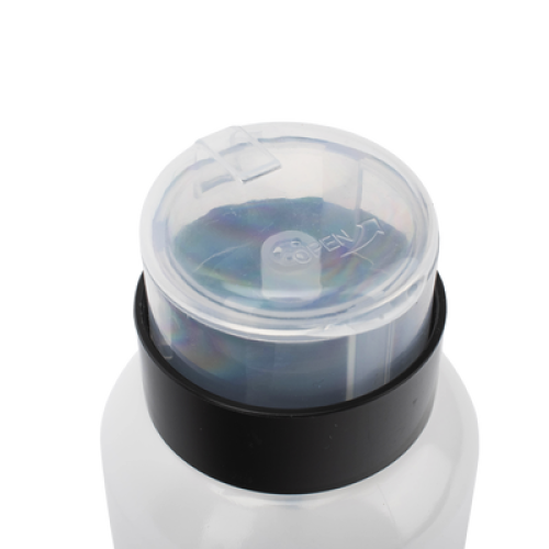Botella Dispensadora de Alcohol, Capacidad 200 ml, Sistema de Bloqueo-Antiderrames, Ideal para Limpieza y Preparación de Fibra Óptica
