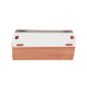 Etiqueta Autolaminada para Identificación de Fibra Óptica Paquete de 25 Piezas, Para Uso Interior/Exterior, Dimensiones de 90 x 50 mm (3.54 x 1.97 Pulgadas), Color Negro con Naranja