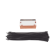 Etiqueta Autolaminada para Identificación de Fibra Óptica Paquete de 25 Piezas, Para Uso Interior/Exterior, Dimensiones de 90 x 50 mm (3.54 x 1.97 Pulgadas), Color Negro con Naranja