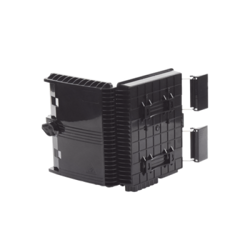 Cierre de Empalme para 24 Fusiones de Fibra Óptica, Interior/Exterior, con 8 Acopladores SC/APC y Splitter 1x8 SC/APC Incluido, IP65