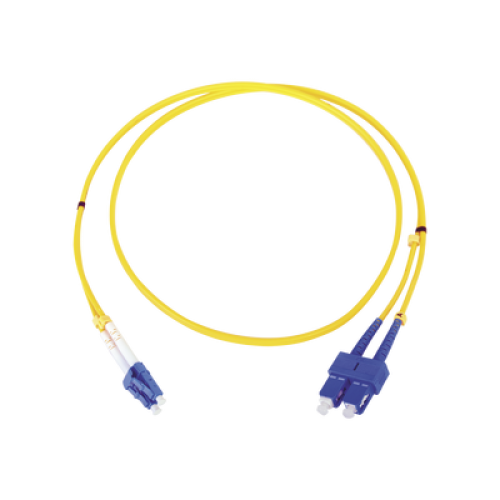 Jumper de Fibra Óptica Monomodo LC/SC Duplex de 1 Metro (3.28 Pies)