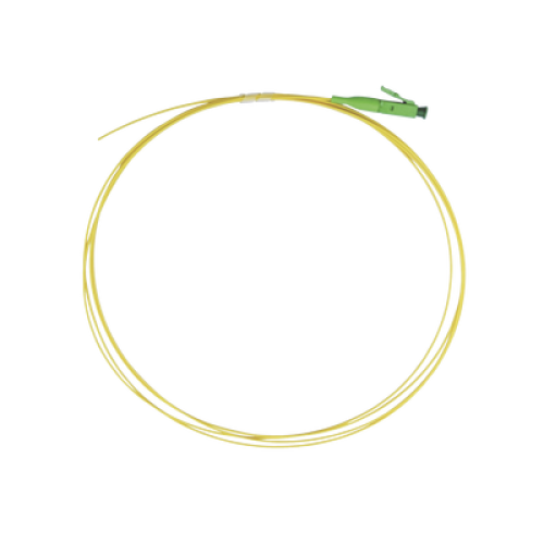 Pigtail de Fibra Óptica Monomodo LC/APC, Simplex de 1 Metro (3.28 Pies)