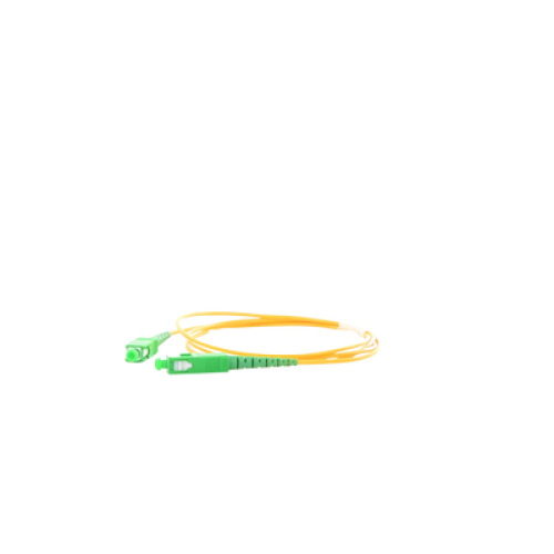 Jumper de Fibra Óptica Monomodo SC/APC-SC/APC Simplex, Color Amarillo, 1 Metro (3.28 Pies)
