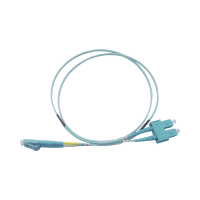 Jumper de Fibra Óptica Multimodo OM3 50/125 LC-SC OFNR (Riser), 2.0 mm, Dúplex, Aqua, 2 Metros (6.56 Pies) Jumper de Fibra Óptica Multimodo OM3 50/125 LC-SC OFNR (Riser), 2.0 mm, Dúplex, Aqua, 2 Metros (6.56 Pies)